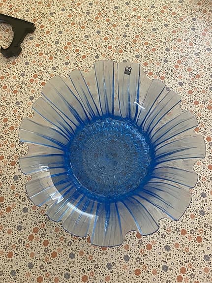 Mats Jonasson Målerås glasskål blå