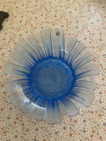 Mats Jonasson Målerås glasskål blå