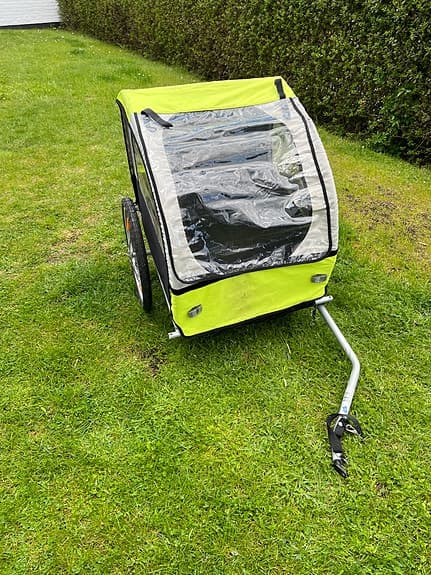 Cykelvagn för två barn