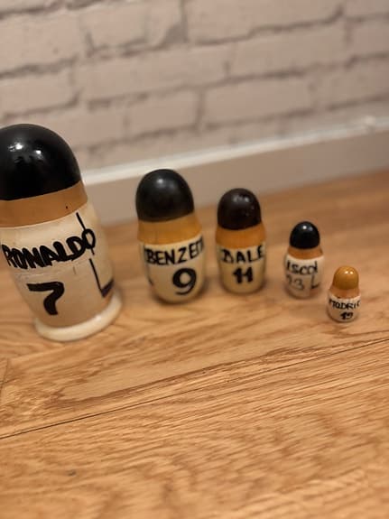 Cool sällsynt Real Madrid ryska Dockor (Ronaldo/Benzema/Modric/Bale m.f)