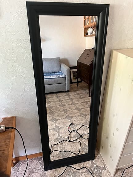 IKEA Toftbyn Spegel 52x140 svart
