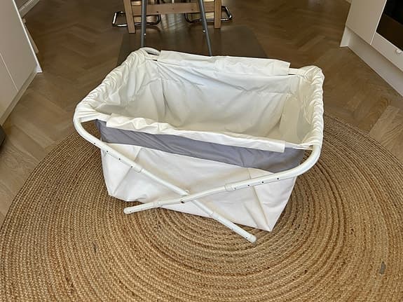Bibabad Flexi Hopfällbart Badkar 70x90 cm – Vit/Silver