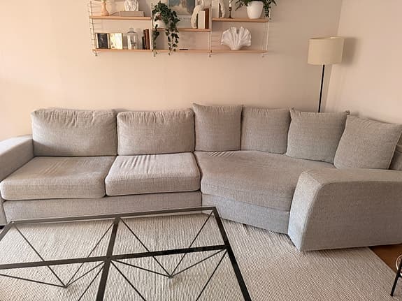 Soffa med cozy corner