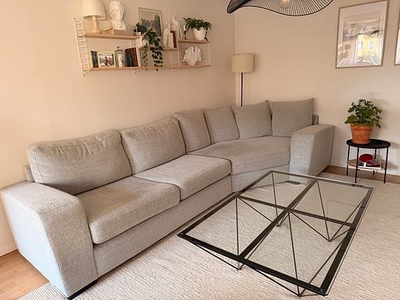 Soffa med cozy corner
