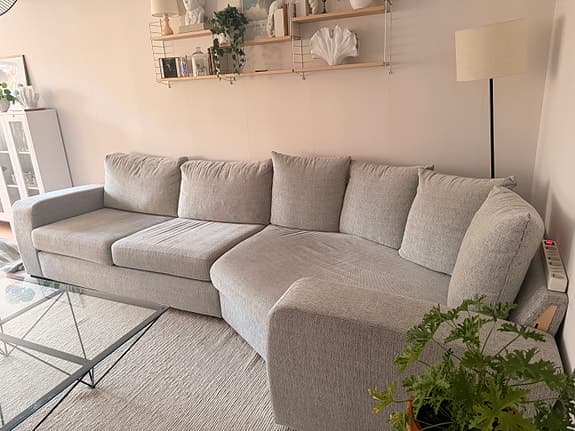 Soffa med cozy corner