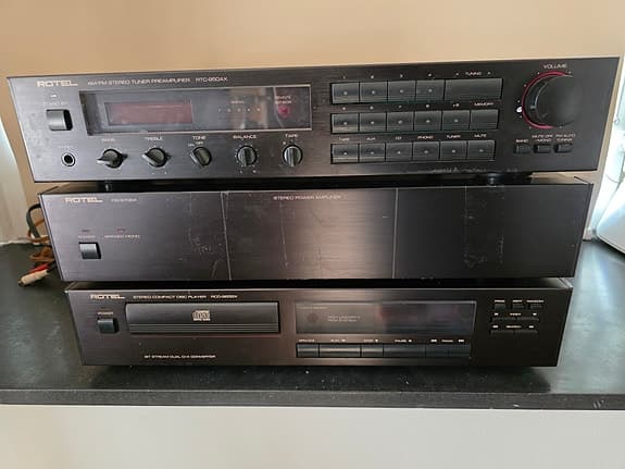 Rotel Stereoanläggning, RTC-950AX , Rotel RB-970BX, Rotel RCD-965BX