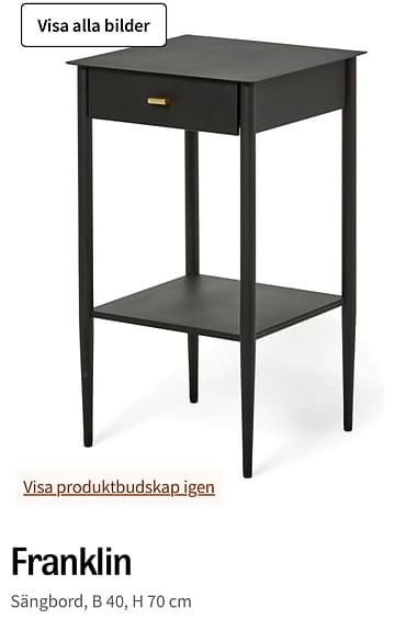 Två stycken sängbord