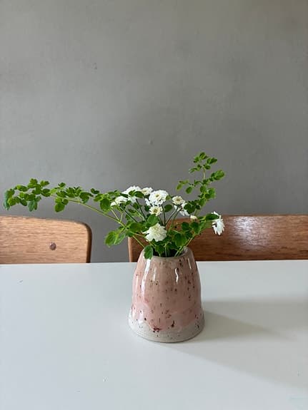 Handgjorda vaser i rosa