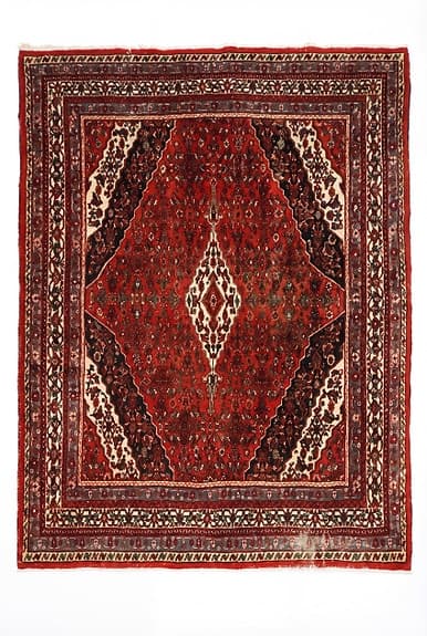 Äkta antik handknuten persisk matta 305/250cm hamedan