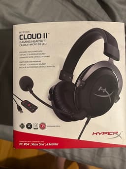 HyperX Cloud II gaming headset svart