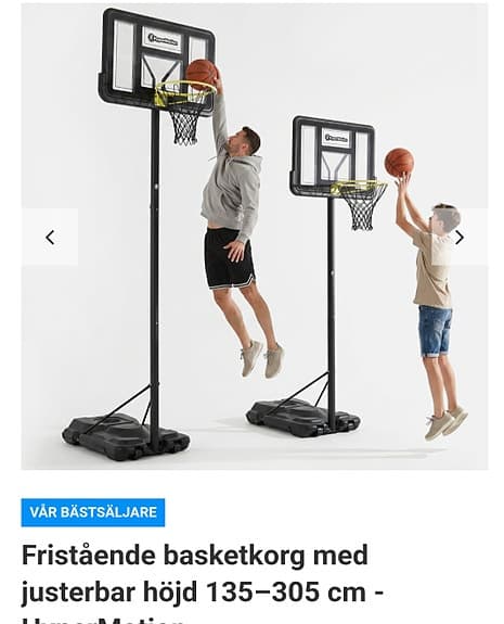 Basketkorg i nyskick