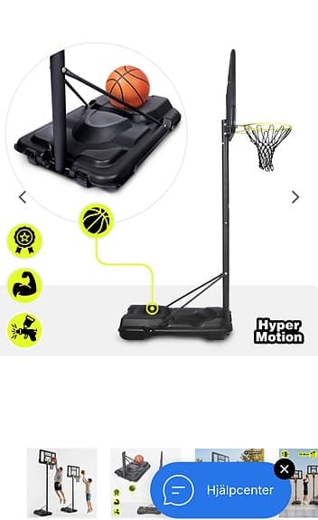Basketkorg i nyskick