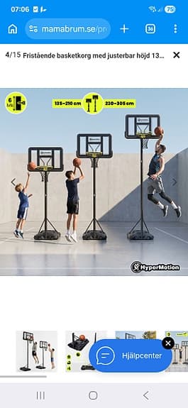 Basketkorg i nyskick
