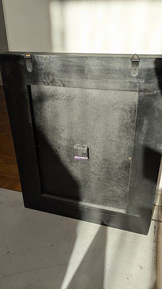 Dupont & Allardet väggklocka svart rektangulär