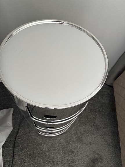 Componibili sängbord i spegel från Kartell