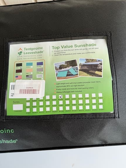 Tentproinc Leaveshade solsegel