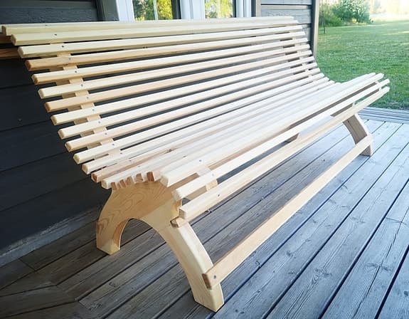 Trädgårdsbänk Sekelskifte