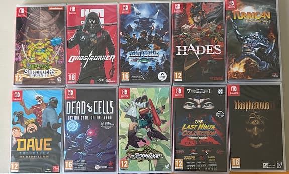 Nintendo Switch-spel – HELT NYA / INPLASTADE (Säljes styckvis!)