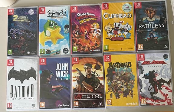 Nintendo Switch-spel – HELT NYA / INPLASTADE (Säljes styckvis!)