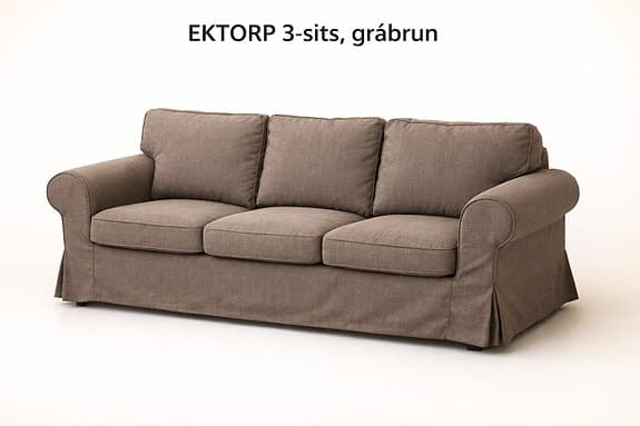 Ektorp klädsel 3-sits x2