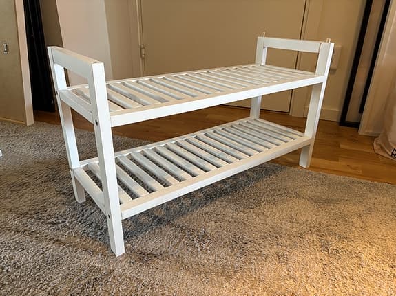 Stapelbara skohyllor (3 stycken)