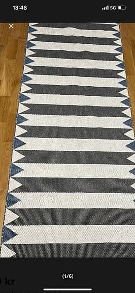 Köksmatta / Horredsmatta  vändbar 70 x 250 cm /Hämtpris 650kr