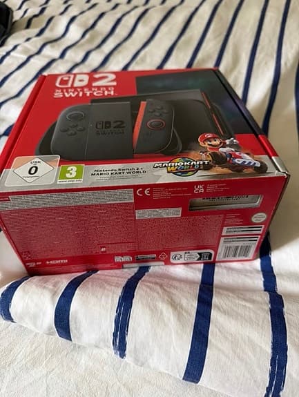 Nintendo Switch 2 med Mario Kart world bundle + 1 års garanti från butik