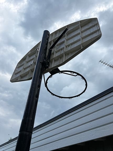 Flyttbar basketställning med platta ,Pro Touch.