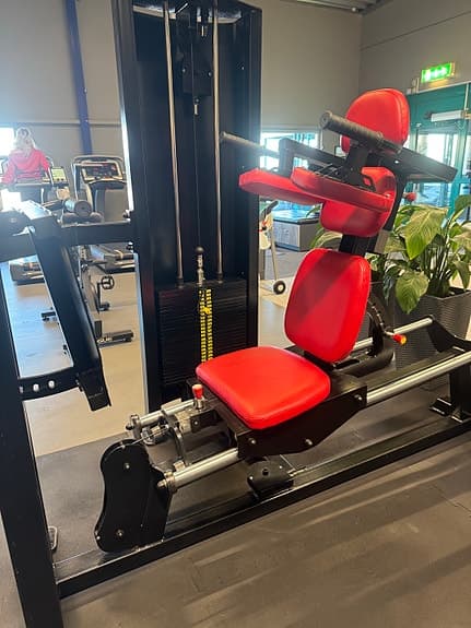 Benpress med viktmagasin