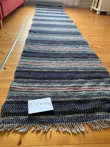Hemvävda trasmattor, olika längd, se bilder