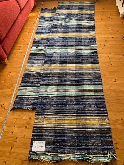 Hemvävda trasmattor, olika längd, se bilder