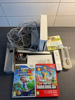 Nintendo Wii spelkonsol med spel