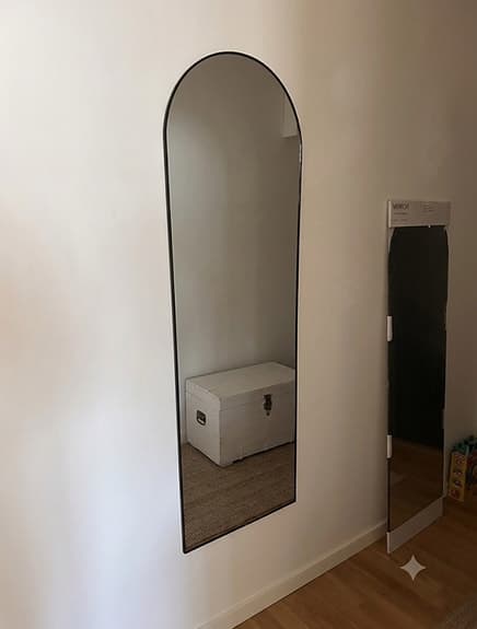 Rusta Max spegel 48x150 cm svart