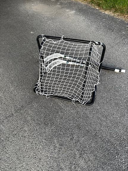 Innebandymål med två klubbor