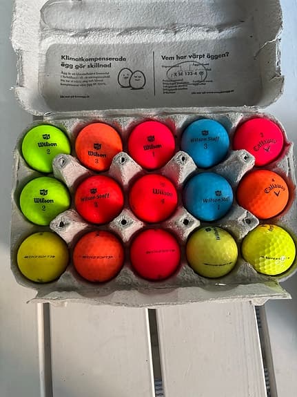 Wilson/Callaway golfbollar mixade färger
