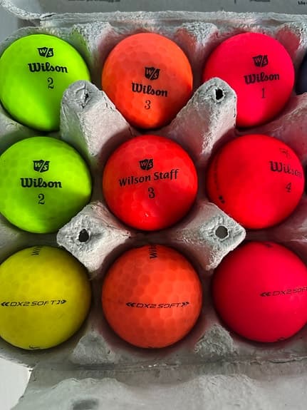 Wilson/Callaway golfbollar mixade färger