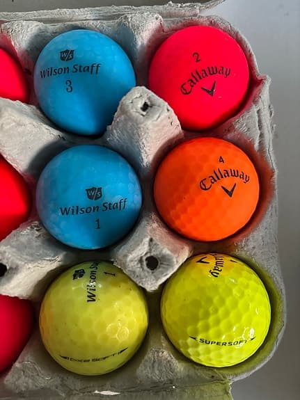 Wilson/Callaway golfbollar mixade färger
