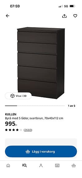 Kullen byrå från ikea