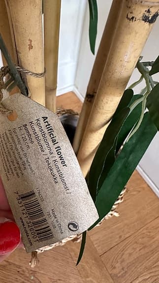 Konstväxt bambu ca 120 cm grön