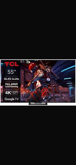 TCL 55" QLED870 4K Smart TV – 144Hz Gaming-TV i nyskick / garanti 08.2027
