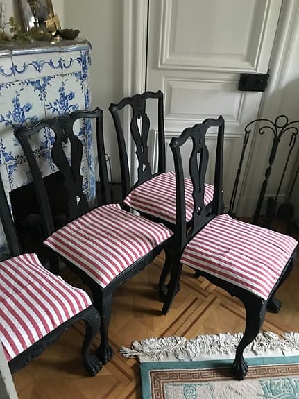 4 Chippendale-stolar