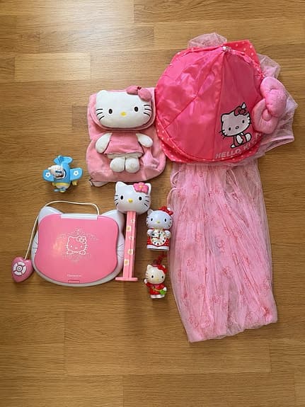 Hello Kitty leksakspaket med fina tillbehör 🎀