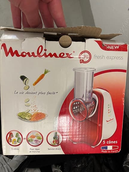 Moulinex Fresh Express riv- och skärmaskin röd