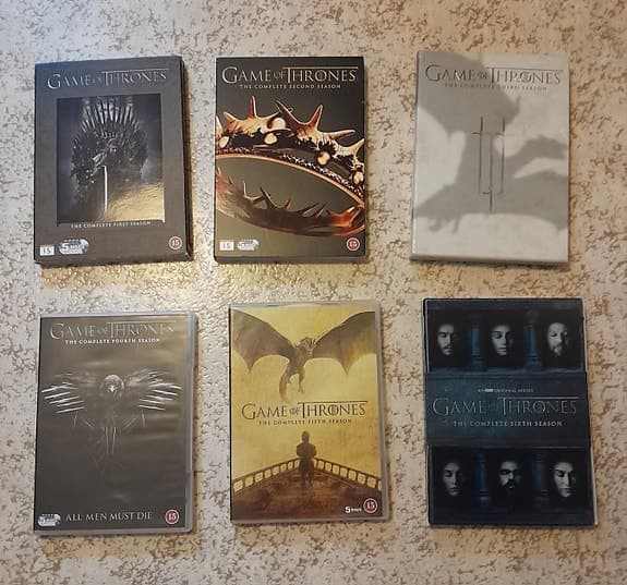 Game of thrones säsong 1-6 DVD