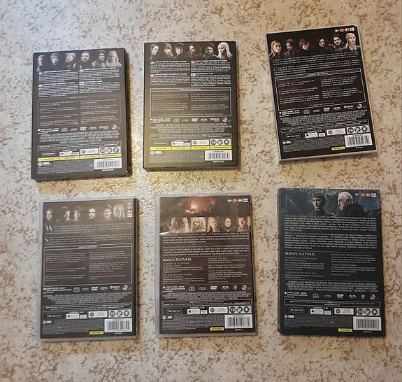 Game of thrones säsong 1-6 DVD