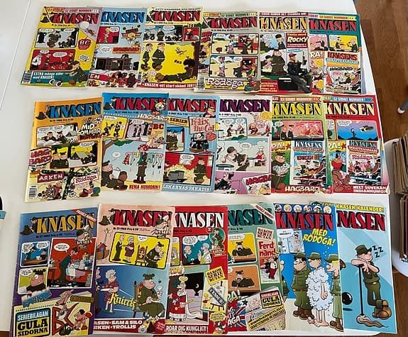 Knasen serietidningar blandat parti samling