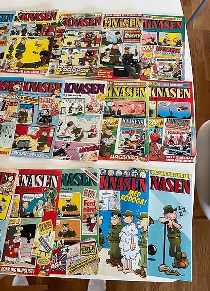 Knasen serietidningar blandat parti samling