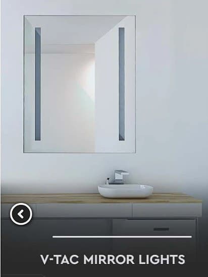 Spegel med belysning, 70x50cm, 35W LED