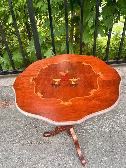 SIDOBORD INTARSIA, MAHOGNY, 1900-TAL.