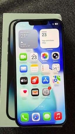 iPhone 13 5G midnight olåst.